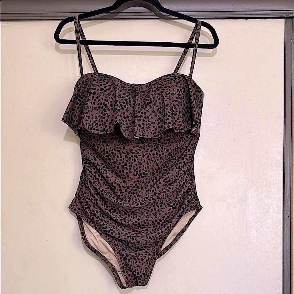 Animal Print One Piece Swimsuit